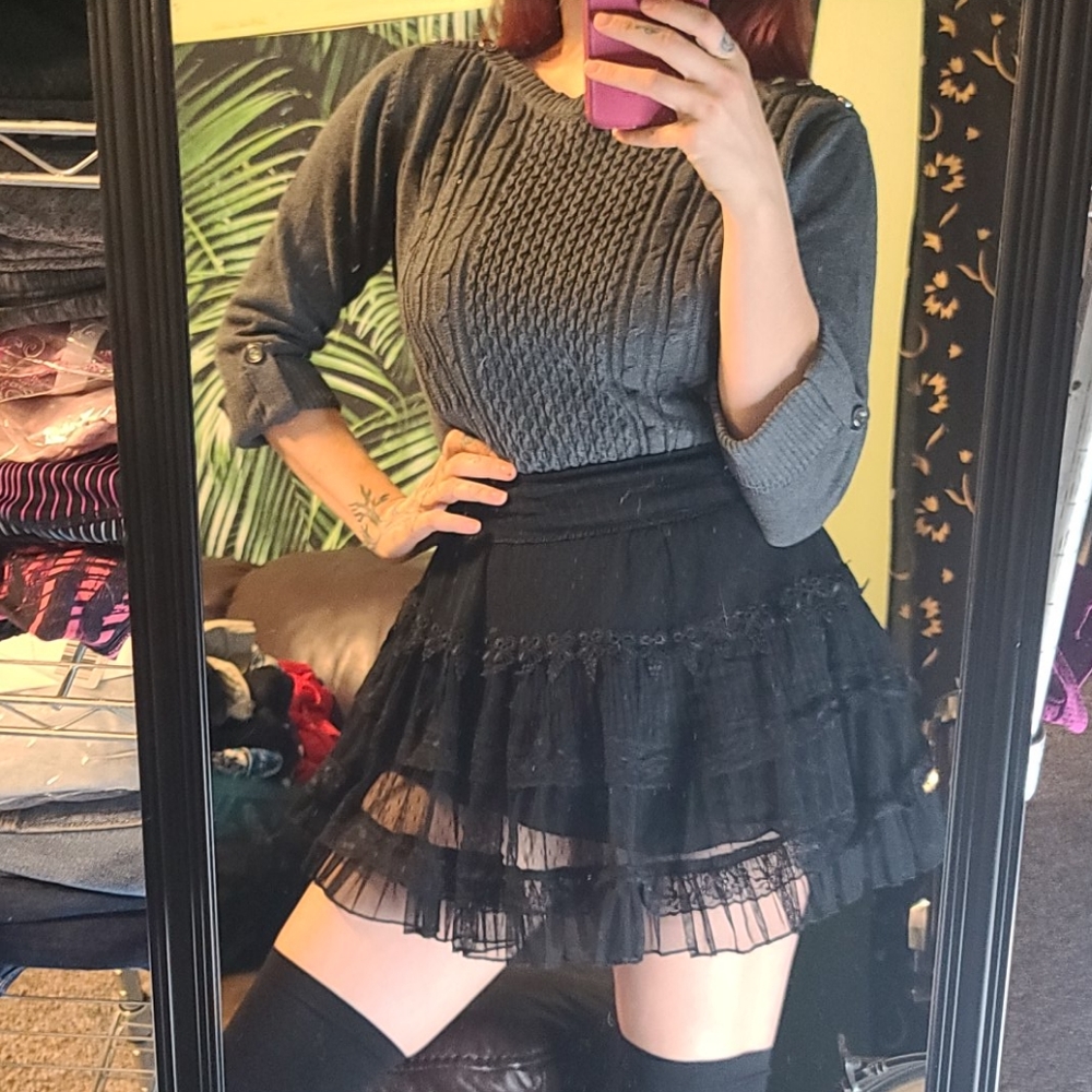 Karen Scott Half Sleeve Knitted Sweater Top